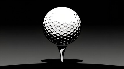 Golf clubs and balls on a green lawn in a beautiful golf
