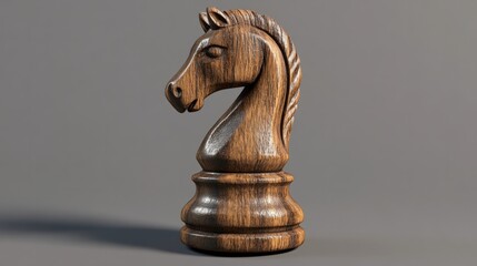 wooden horse on white