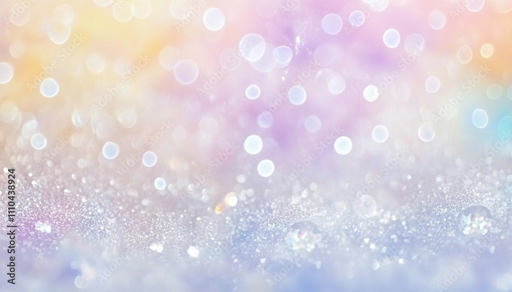Poster Sparkling bokeh background enhances colorful atmosphere