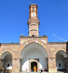 Fototapeta premium The Clock Tower, located in the city of Merzifon in Turkey, was built in 1866.