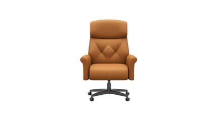 Fototapeta premium Modern Ergonomic Office Chair with Soft Leather and Stylish Design