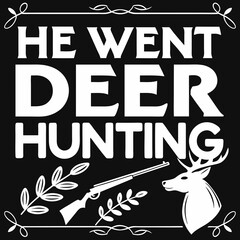 Fototapeta premium set of sale labels, a black and white poster with a deer head and a wreath that says he was killed