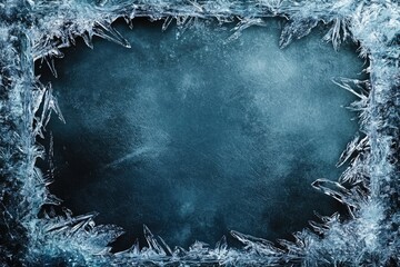 a thin frozen ice border around a card for magic the gathering