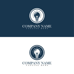 Creative idea flat line icon. Brain in lightbulb vector illustration. Thin sign of innovation, solution, education logo