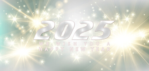 We Wish You a Happy New Year  on the beautiful 2025 design