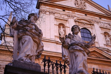 Old sculpture of a men