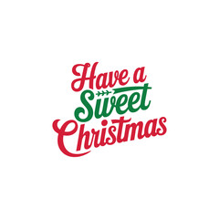 Merry Christmas lettering typography Vector holiday illustration element design