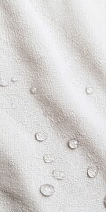 Waterproof Fabric with Water Droplets

