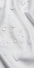 Waterproof Fabric with Water Droplets

