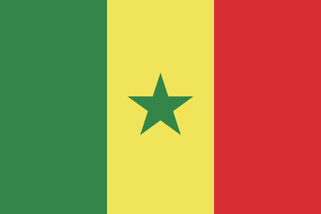 セネガル共和国の国旗