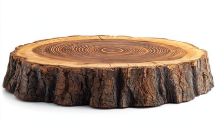 stump isolated on white background