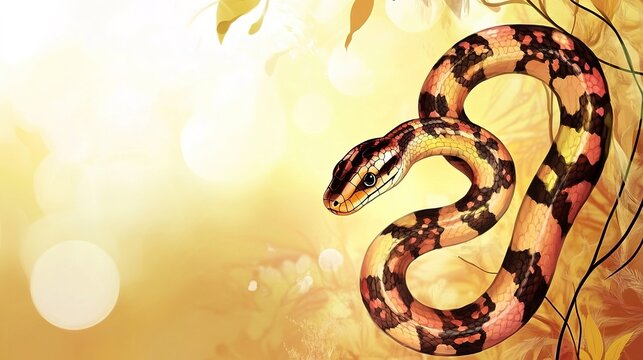 Cute zodiac snake 