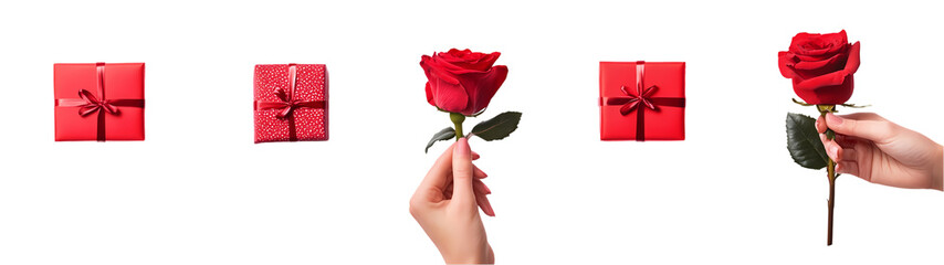 Valentines day on white background