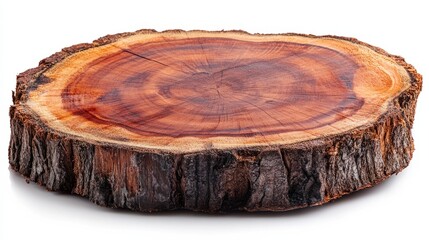 tree trunk isolated on white