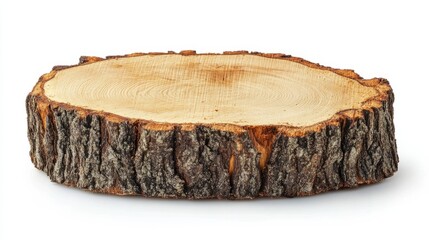 tree stump isolated on white