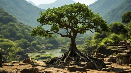 tropical tree  HD 8K wallpaper Stock Photographic Image
