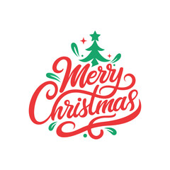 Fototapeta premium Merry Christmas Vector Design - Festive Holiday Art