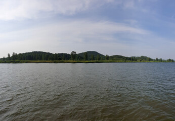 아름다운 자연, 한국 부여, 백마강 풍경 - River Scenery, South Korea