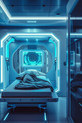 Fototapeta premium ward in the hospital of the future Generative AI