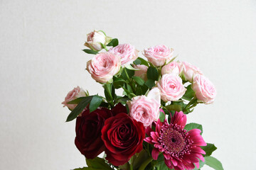 ピンク系の花束