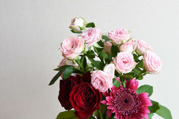 ピンク系の花束