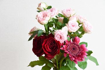 ピンク系の花束