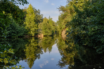 19 August 2024 Berlin (Germany) - August: Footpath in the Tiergarten public park