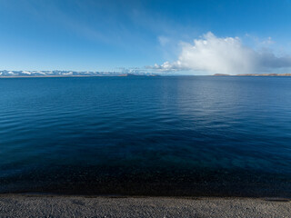 Landscape of beautiful lake in tibet