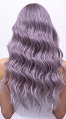 Naklejka premium Muted gray with lavender undertone contemporary color palette