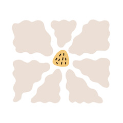 Abstract Flower Design Illustration