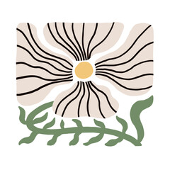 Elegant Hand-Drawn Flower Illustration