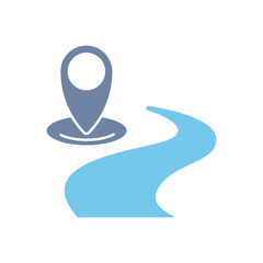 journey concept line icon. Simple element illustration. 
journey concept outline symbol design.