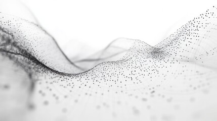 Obraz premium An intricate network of glowing lines and particles representing quantum data transfer in a sleek,