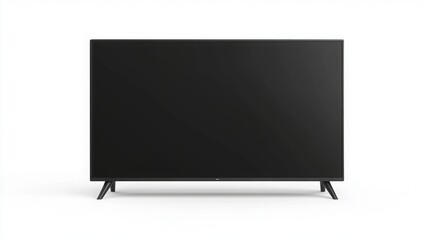Modern TV mockup with clean white background