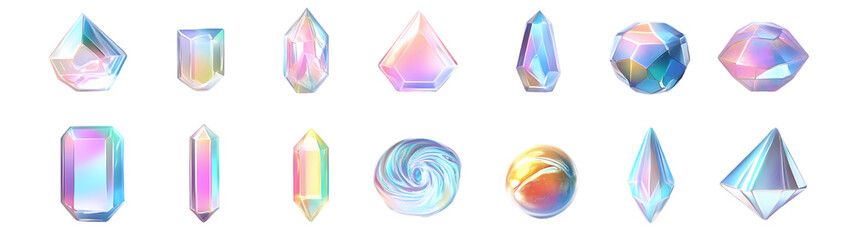 Shape liquid drops with colorful gradient. Abstract 3d fluid objects geometric shape. vector illustration
