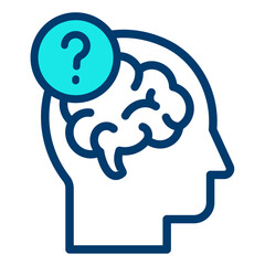 Brain Question Icon