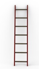 Ladder with white background