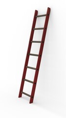 Ladder with white background
