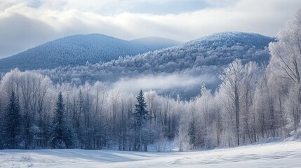 has a skin landscape made only of snow with high-end white cosmetic cream forming mountains