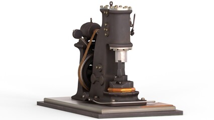 power hammer with white background