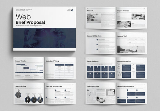Web Brief Proposal Template Landscape