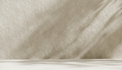 3D rendering of botanical backdrop with soft shadows and pastel light for a premium product showcase.