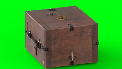 stereoscopic camera with green background