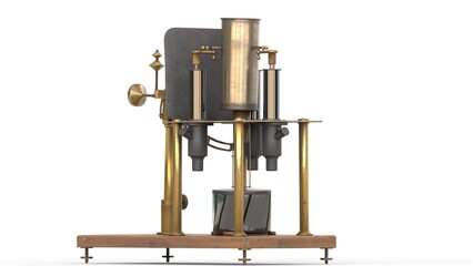 absolute electrometer with white background