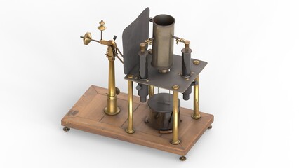 absolute electrometer with white background