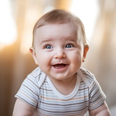 Baby smiling - Baby tooth