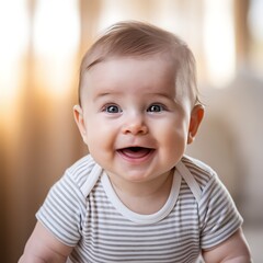 Baby smiling - Baby tooth