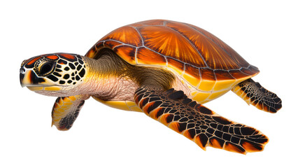 Striking turtle portrait a close-up on shell patterns and texture against a dramatic black background