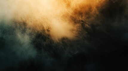 Abstract smoky texture floating and fading into darkness with smooth transitions between light