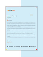 Abstract Background Banner Flyer Letterhead Design ,Clean business style letterhead bundle of your corporate project design.

